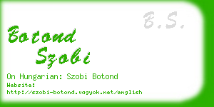 botond szobi business card